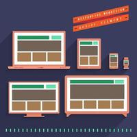 Responsive web design concept vector