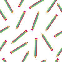 Pencils Seamless Pattern vector