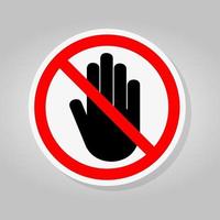 Do Not Entry Symbol Sign Isolate On White Background,Vector Illustration vector