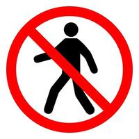 No Entry Symbol Sign Isolate On White Background,Vector Illustration EPS.10 vector