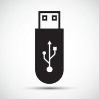 USB Flash Drive Icon Symbol Sign Isolate on White Background,Vector Illustration EPS.10 vector