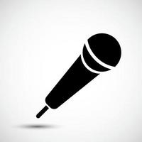 Microphone Icon Symbol Sign Isolate on White Background,Vector Illustration EPS.10 vector