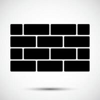 Brick Wall Icon Symbol Sign Isolate on White Background,Vector Illustration EPS.10 vector