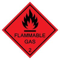 Flammable Gas Symbol Sign Isolate On White Background,Vector Illustration EPS.10 vector