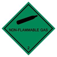 Non-Flammable Gas Symbol Sign Isolate On White Background,Vector Illustration EPS.10 vector