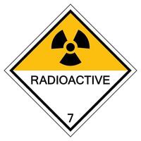 Warning Radioactive Symbol Sign Isolate On White Background,Vector Illustration EPS.10 vector