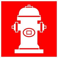 Fire Hydrant Symbol Sign Isolate On White Background,Vector Illustration EPS.10 vector