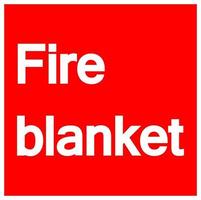 Fire Blanket Symbol Sign Isolate On White Background,Vector Illustration EPS.10 vector