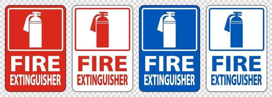 Fire Extinguisher Sign Symbol Sign Isolate on transparent Background,Vector Illustration vector