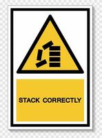 PPE Icon.Stack Correctly Symbol Sign Isolate On White Background,Vector Illustration EPS.10 vector