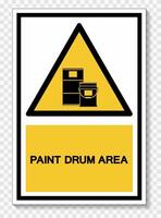 Paint Drum Area Symbol Sign Isolate On White Background,Vector Illustration EPS.10 vector