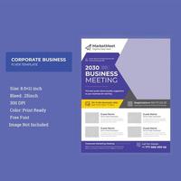 Latest Colorful Business meeting Conference Flyer Template vector