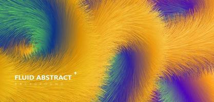 Trendy colorful gradient fur texture abstract background vector