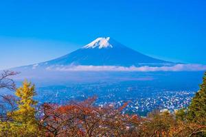 Landscape at Mt. Fuji in autumn, Japan photo