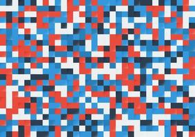 Abstract color pixel seamless background. Modern style pattern. vector