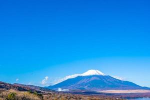 Beautiful Mt. Fuji at Lake Yamanaka, Japan photo