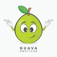 diseño de vector de personaje de guayaba