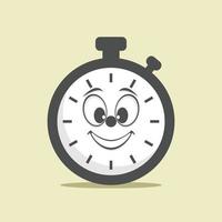 Clock Character Vector Design