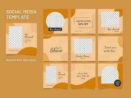 Design Template Social Media Puzzle Fashion Women Post vector