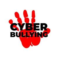 Stop Bullying sign. Social media bullying, Cyber bullying. vector