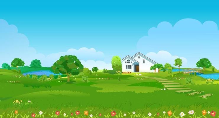 Free house garden - Vector Art