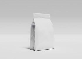 Mockup of large bag of supplements or animal feed with white background, 3d rendering photo