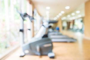 Abstract blur fitness gym and equipment background photo