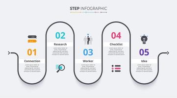 Timeline infographics template. Milestone or process diagram concept. vector