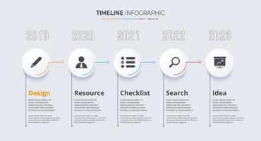 Timeline infographics template. Milestone or process diagram concept. vector