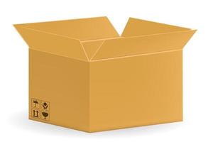 Box packaging die cut template design. 3d mock-up vector