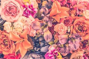 Vintage flower background photo