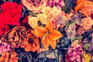 Vintage flower background photo