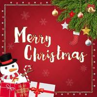 merry christmas festive decoration banner vector