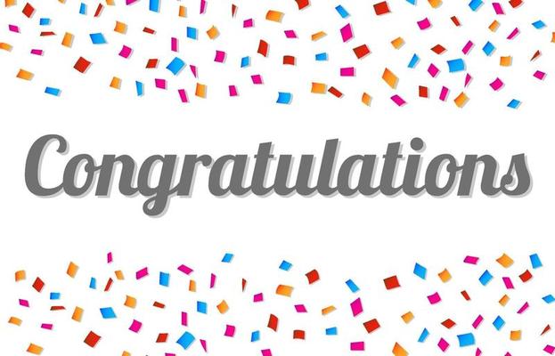 Congratulations Confetti Vector Art Icons and Graphics for Free Download