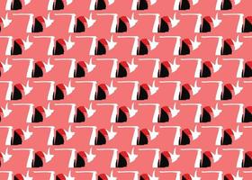 Vector texture background, seamless pattern. Hand drawn, red, black, white colors.