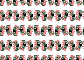 Vector texture background, seamless pattern. Hand drawn, red, green, grey, black, white colors.