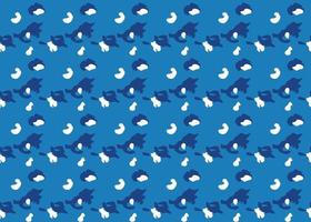 Vector texture background, seamless pattern. Hand drawn, blue, white colors.