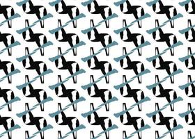 Vector texture background, seamless pattern. Hand drawn, blue, black, white colors.