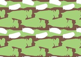 Vector texture background, seamless pattern. Hand drawn, green, brown, white colors.