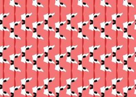 Vector texture background, seamless pattern. Hand drawn, red, white, black colors.