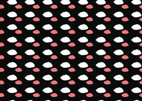 Vector texture background, seamless pattern. Hand drawn, black, red, white colors.