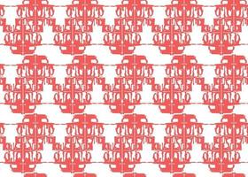 Vector texture background, seamless pattern. Hand drawn, red, white colors.