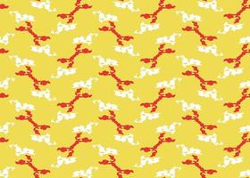 Vector texture background, seamless pattern. Hand drawn, yellow, red, white colors.