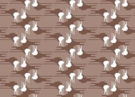 Vector texture background, seamless pattern. Hand drawn, brown, white colors.
