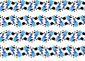 Vector texture background, seamless pattern. Hand drawn, blue, black, white colors.