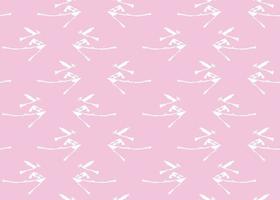 Vector texture background, seamless pattern. Hand drawn, pink, white colors.