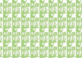 Vector texture background, seamless pattern. Hand drawn, green, white colors.