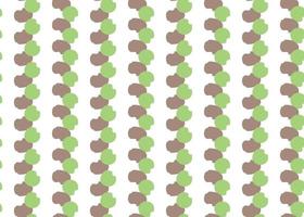 Vector texture background, seamless pattern. Hand drawn, green, brown, white colors.