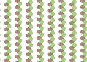 Vector texture background, seamless pattern. Hand drawn, green, brown, white colors.