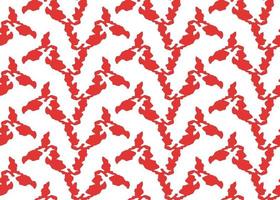 Vector texture background, seamless pattern. Hand drawn, red, white colors.